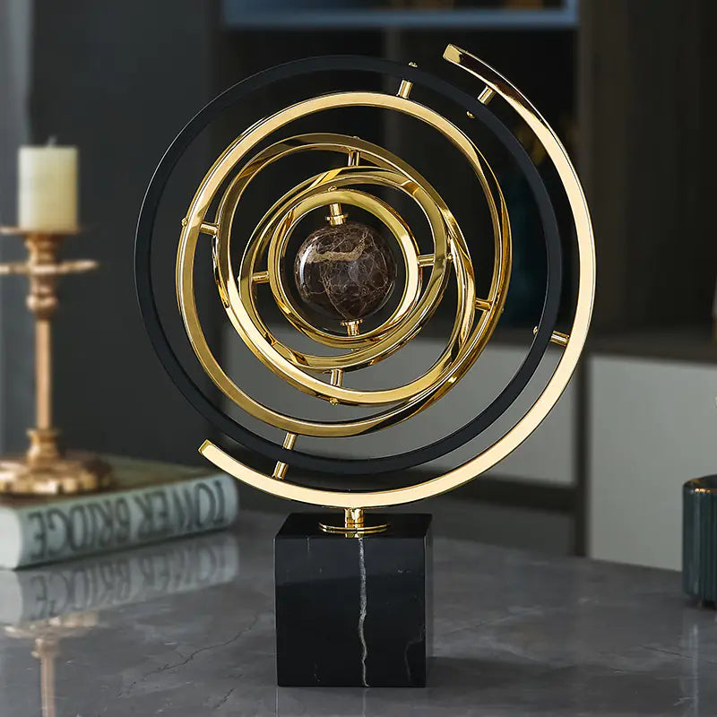 Elegant Marble Globe Centerpiece