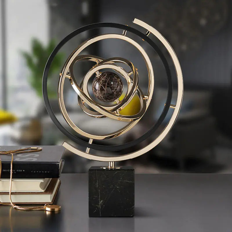 Elegant Marble Globe Centerpiece