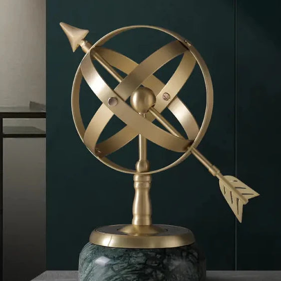 Elegant Marble Globe Centerpiece