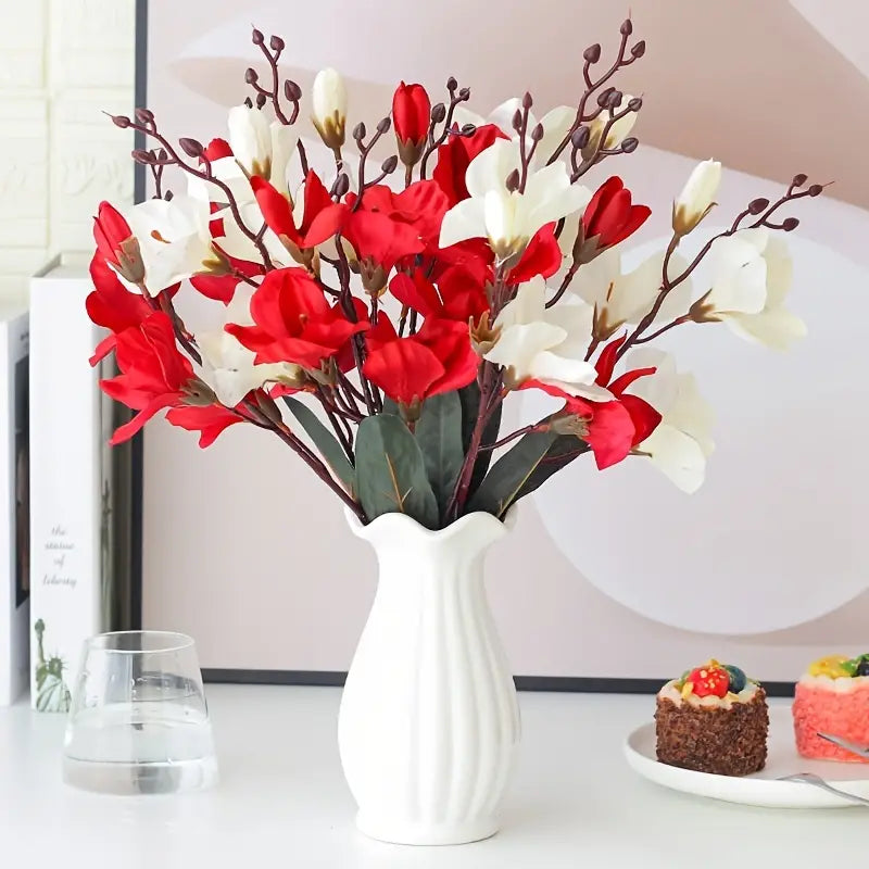 Artificial Silk Magnolia Flower Bouquet