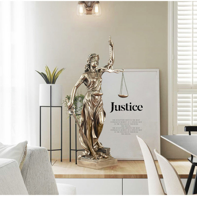 Elegant Justice Goddess Sculpture